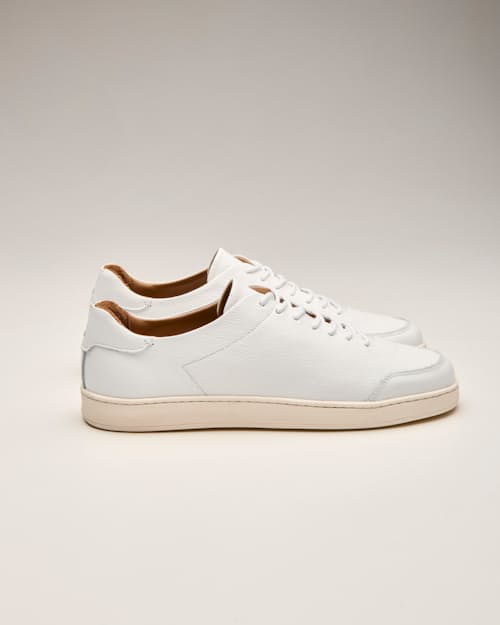 laydown detail image of Pebbled Leather Terra Low Sneaker