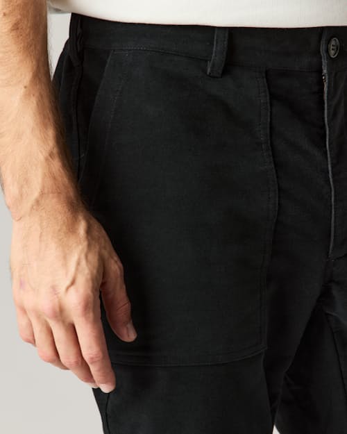 lifestyle image of Italian Moleskin Rockmaster Pant - HB Athletic Straight