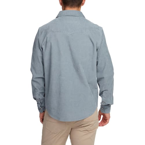 on model image of Banning Corduroy Snapshirt