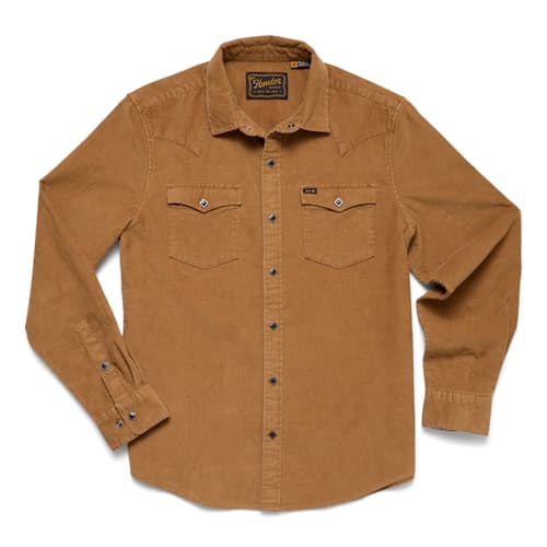 laydown image of Banning Corduroy Snapshirt