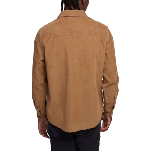 on model image of Banning Corduroy Snapshirt