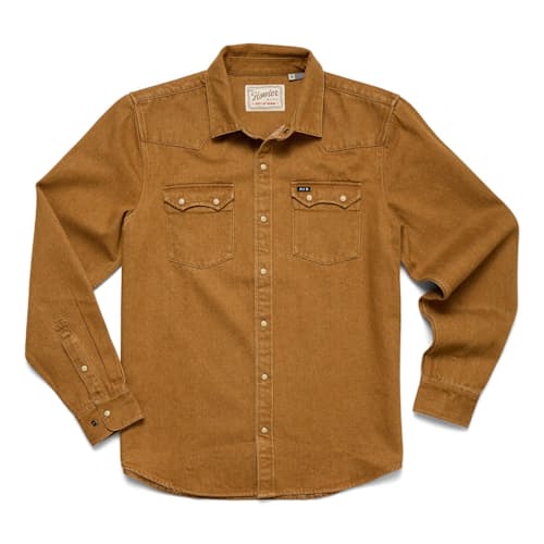 laydown image of Dust Up Denim Snapshirt