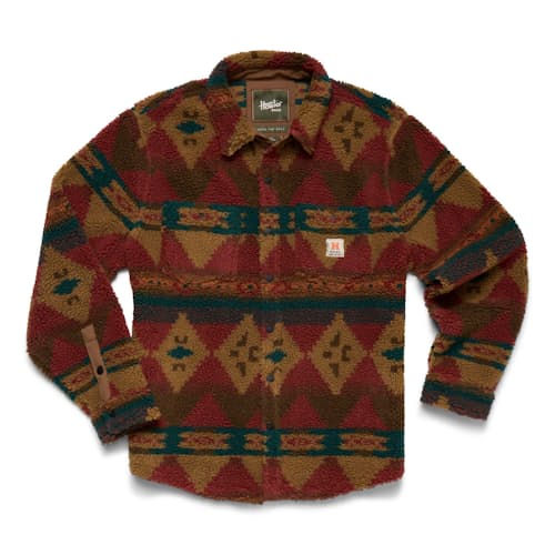 laydown image of Alleghency Fleece Overshirt