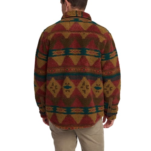 on model image of Alleghency Fleece Overshirt