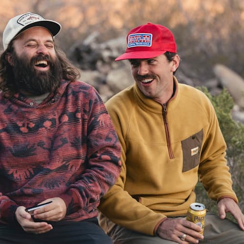 lifestyle image of Free Range Fleece Pullover