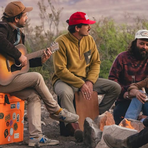 lifestyle image of Free Range Fleece Pullover