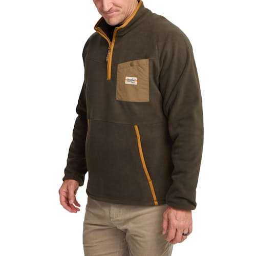 on model image of Free Range Fleece Pullover