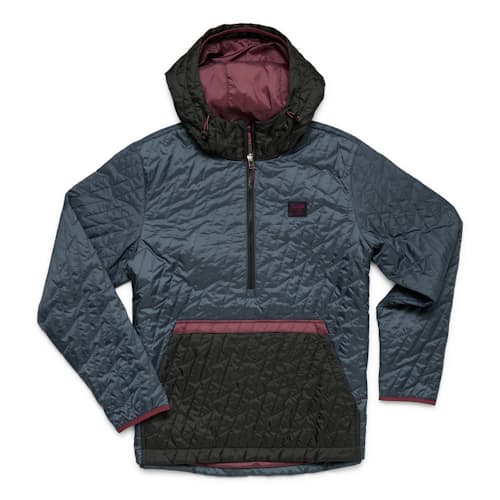 laydown image of Voltage Quilted Pullover