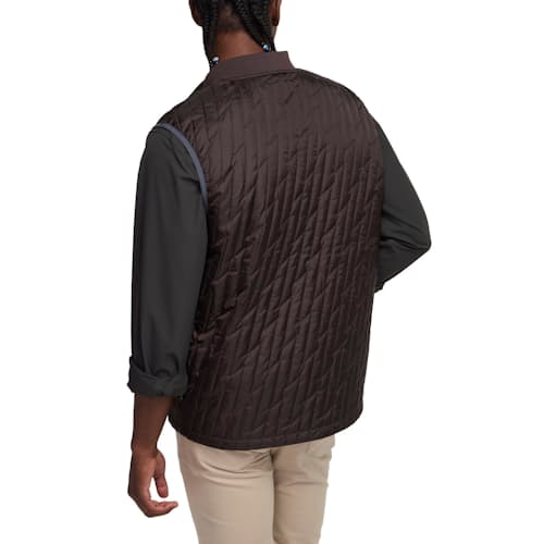on model image of Voltage Quilted Vest