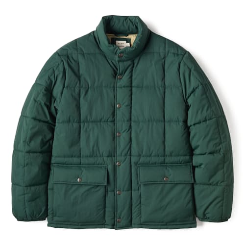 laydown image of The Jackson Quilted Down Zip Up Jacket