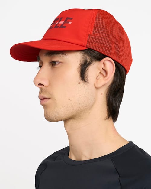 on model image of TRLCapSC - Comp - Capital Cross Hat