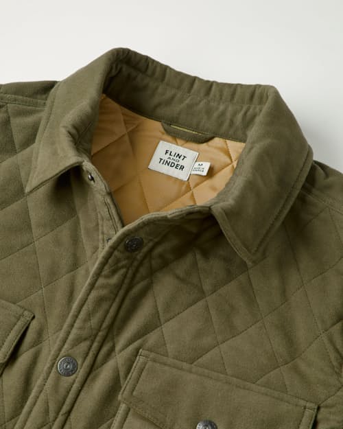 laydown detail image of Italian Moleskin Shirt Jacket