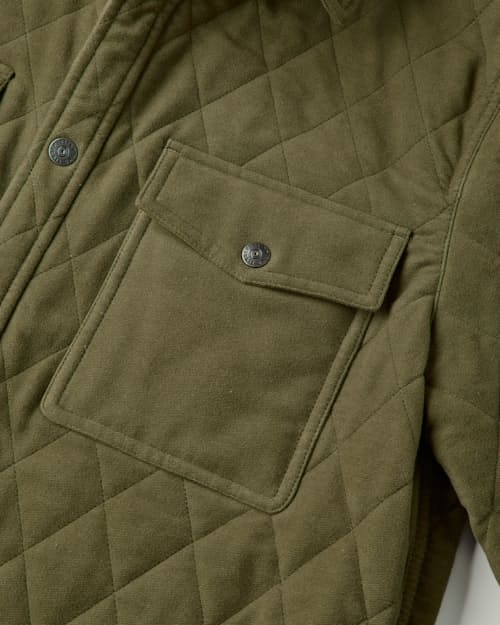 laydown detail image of Italian Moleskin Shirt Jacket