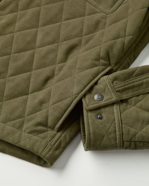 laydown detail image of Italian Moleskin Shirt Jacket
