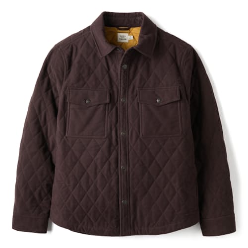 laydown image of Italian Moleskin Shirt Jacket