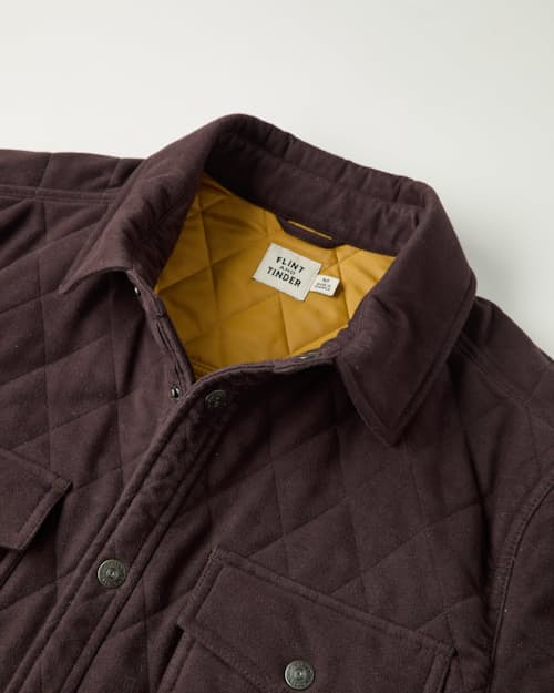 laydown detail image of Italian Moleskin Shirt Jacket