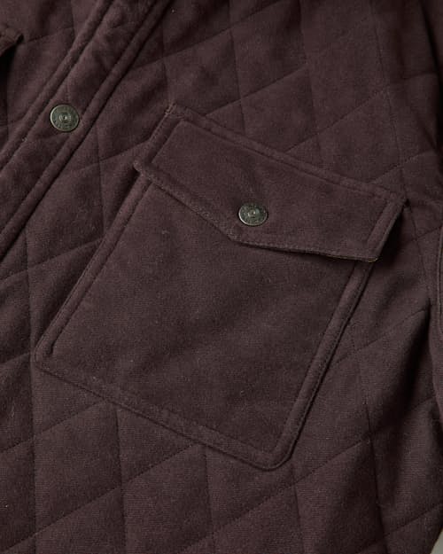 laydown detail image of Italian Moleskin Shirt Jacket