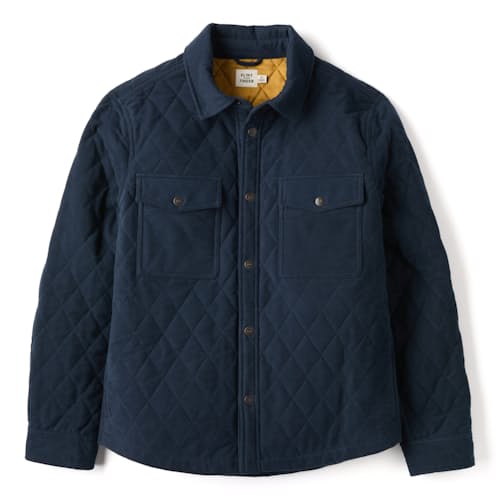 laydown image of Italian Moleskin Shirt Jacket