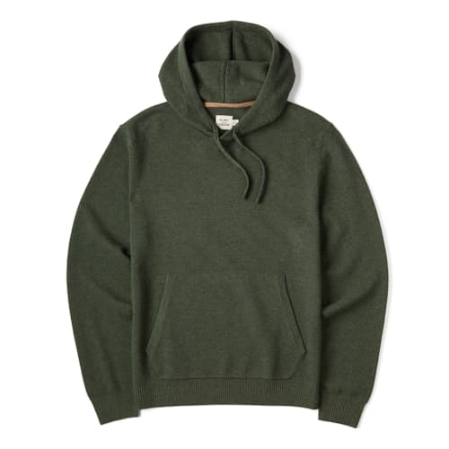 laydown image of Fine Merino Sweater Hoodie