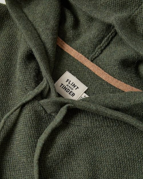 laydown detail image of Fine Merino Sweater Hoodie