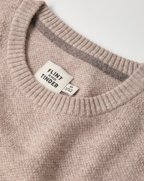 laydown detail image of Fine Merino Crewneck Sweater
