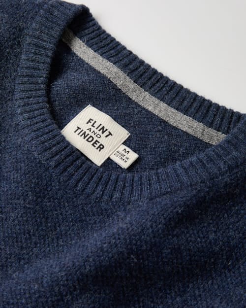 laydown detail image of Fine Merino Crewneck Sweater