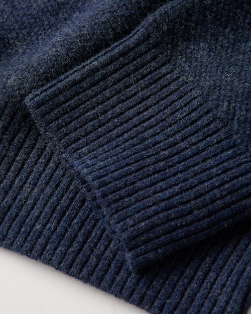 laydown detail image of Fine Merino Crewneck Sweater