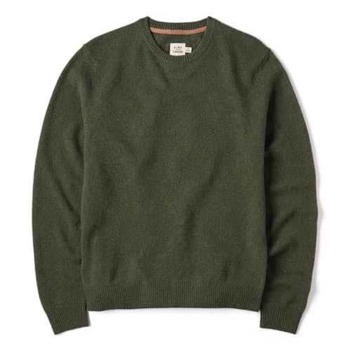 laydown image of Fine Merino Crewneck Sweater