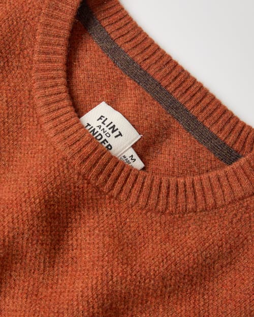 laydown detail image of Fine Merino Crewneck Sweater