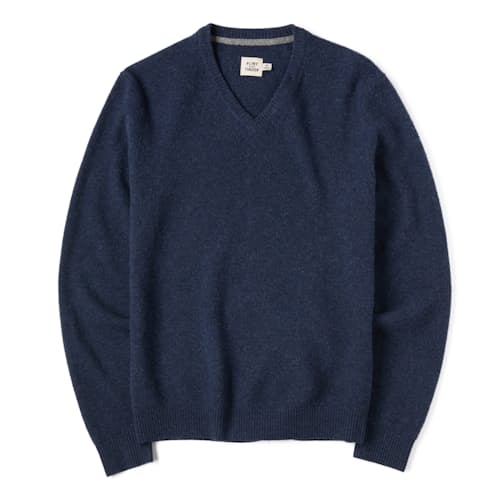 laydown image of Fine Merino V-Neck Sweater