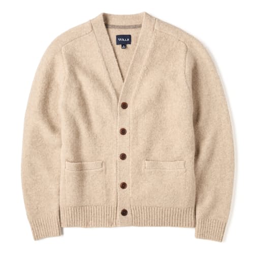 laydown image of YakWool Cardigan Sweater