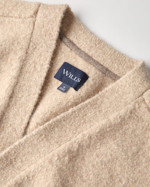 laydown detail image of YakWool Cardigan Sweater