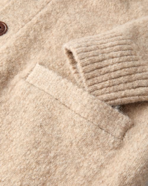 laydown detail image of YakWool Cardigan Sweater