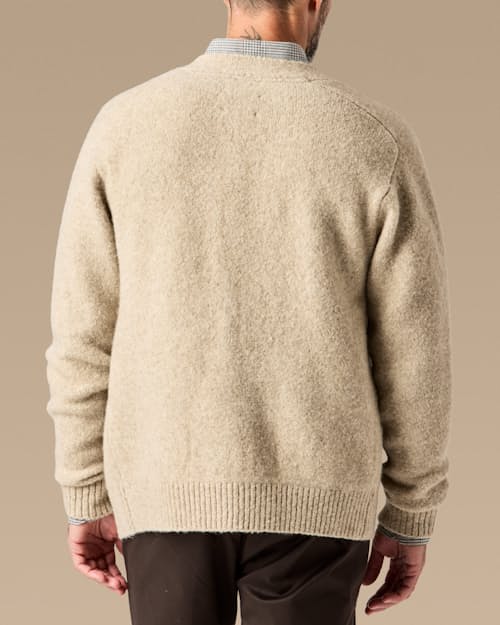 lifestyle image of YakWool Cardigan Sweater