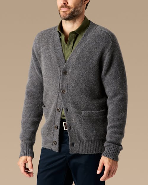 lifestyle image of YakWool Cardigan Sweater