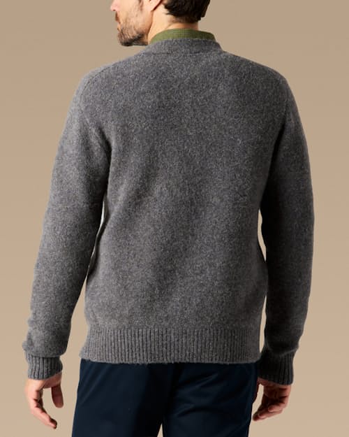 lifestyle image of YakWool Cardigan Sweater
