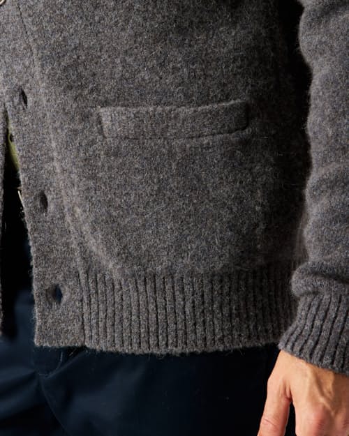 lifestyle image of YakWool Cardigan Sweater