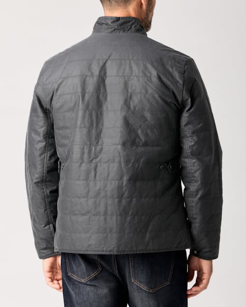 lifestyle image of York Quilted Waxed Jacket