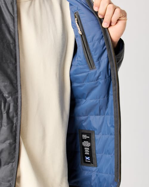 lifestyle image of York Quilted Waxed Jacket