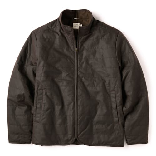 laydown image of York Quilted Waxed Jacket