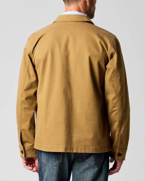 on model image of Classic Chore Coat