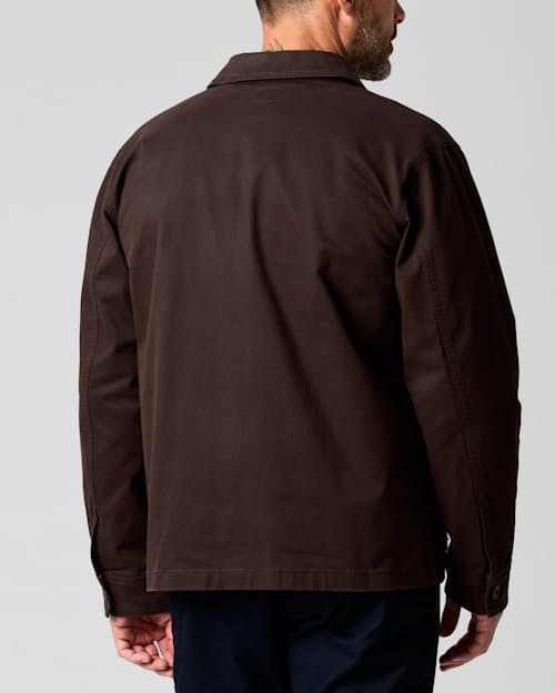 on model image of Classic Chore Coat