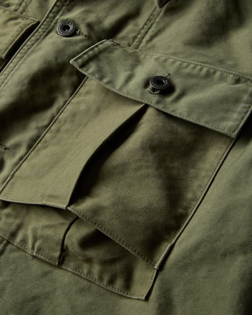 laydown detail image of Military Overshirt