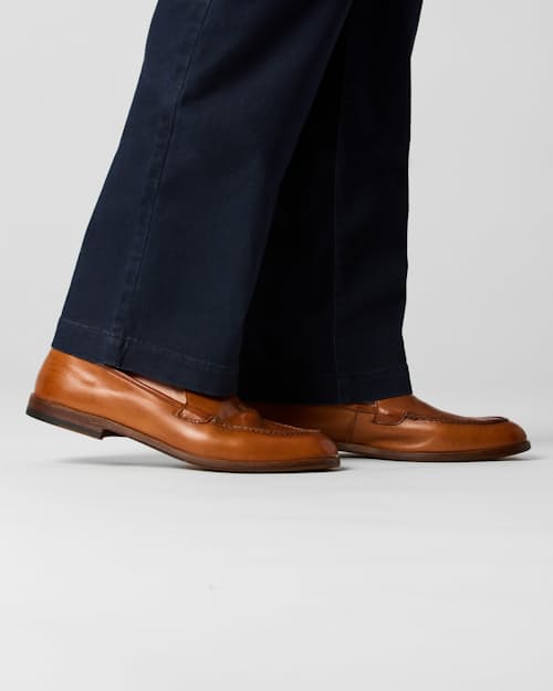 on model image of 365 Pleated Chino Pant