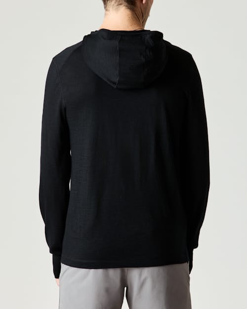 on model image of 72-Hour Merino Tactical Hoodie
