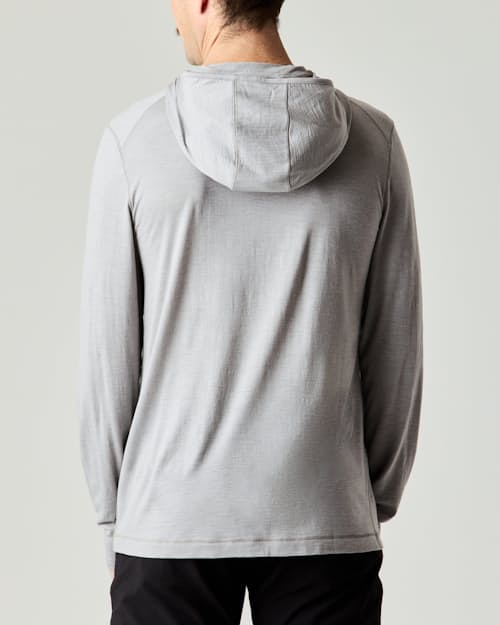on model image of 72-Hour Merino Tactical Hoodie