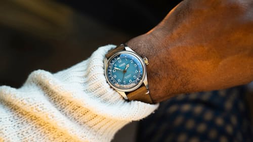 lifestyle image of Oris X Cervo Volante