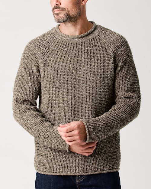 lifestyle image of Recycled Cotton Headlands Rollneck Sweater