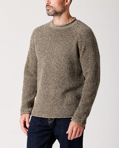 lifestyle image of Recycled Cotton Headlands Rollneck Sweater