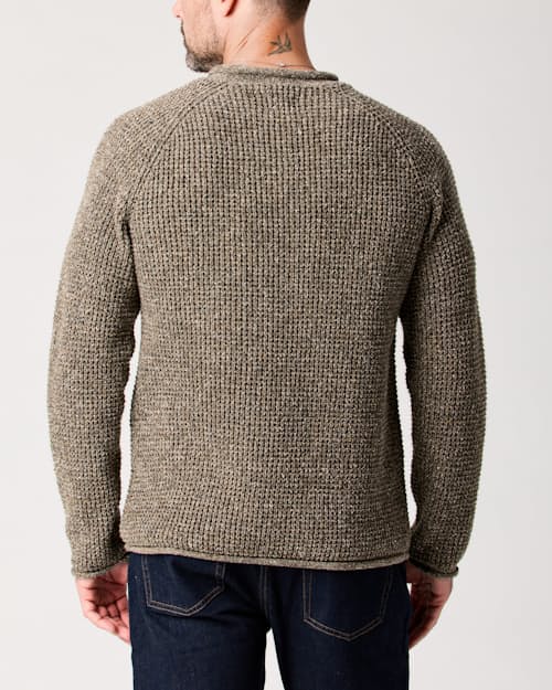 lifestyle image of Recycled Cotton Headlands Rollneck Sweater